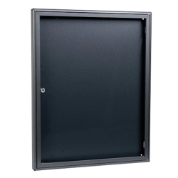 vendita online Bacheca porta avvisi sb1 formato din a2 alluminio raggrinzito grigio ferro con fondo grigio ferro Cassette postali, bacheche e casellari Silmec